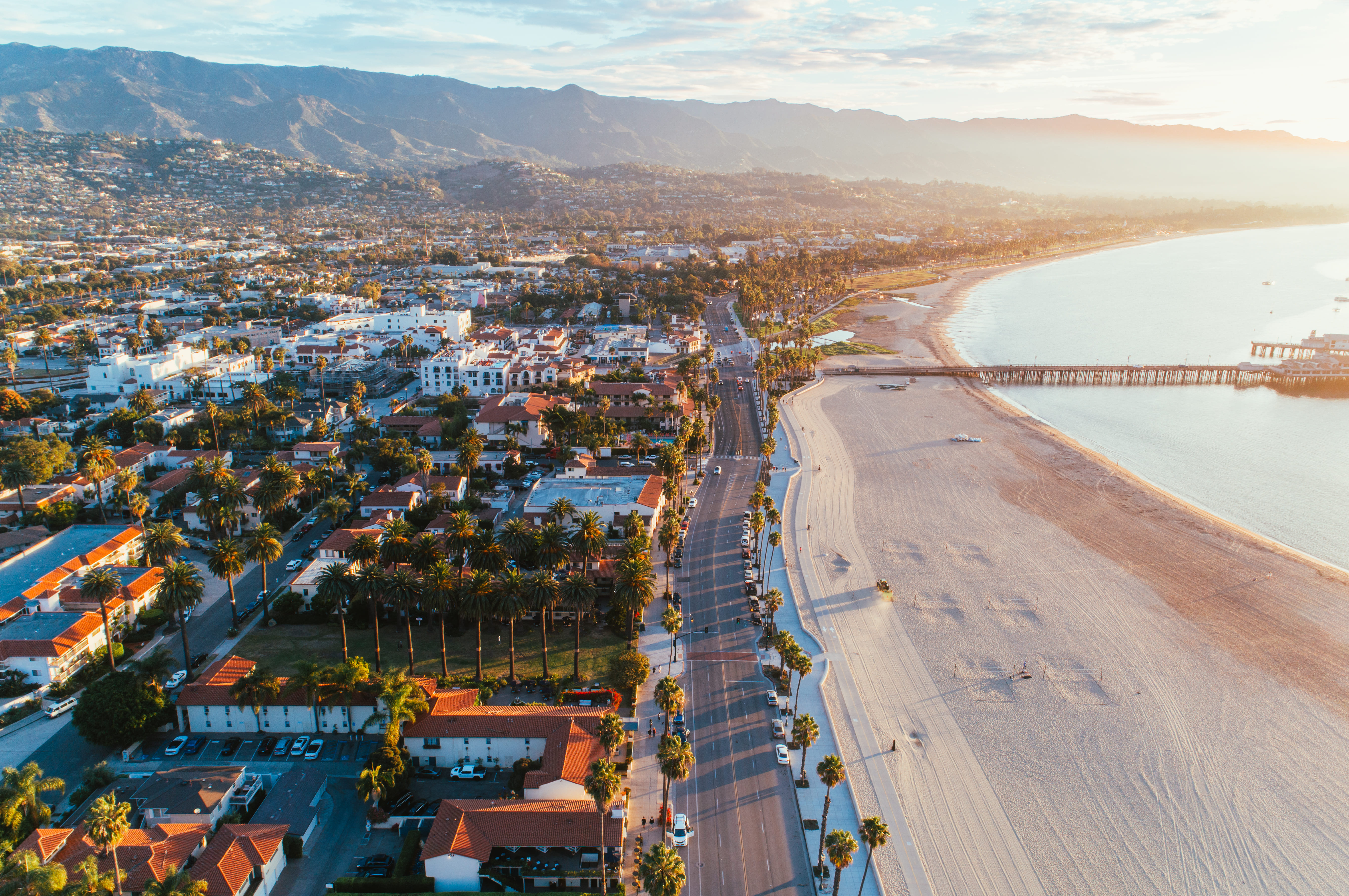 Aerial View Ocean Front